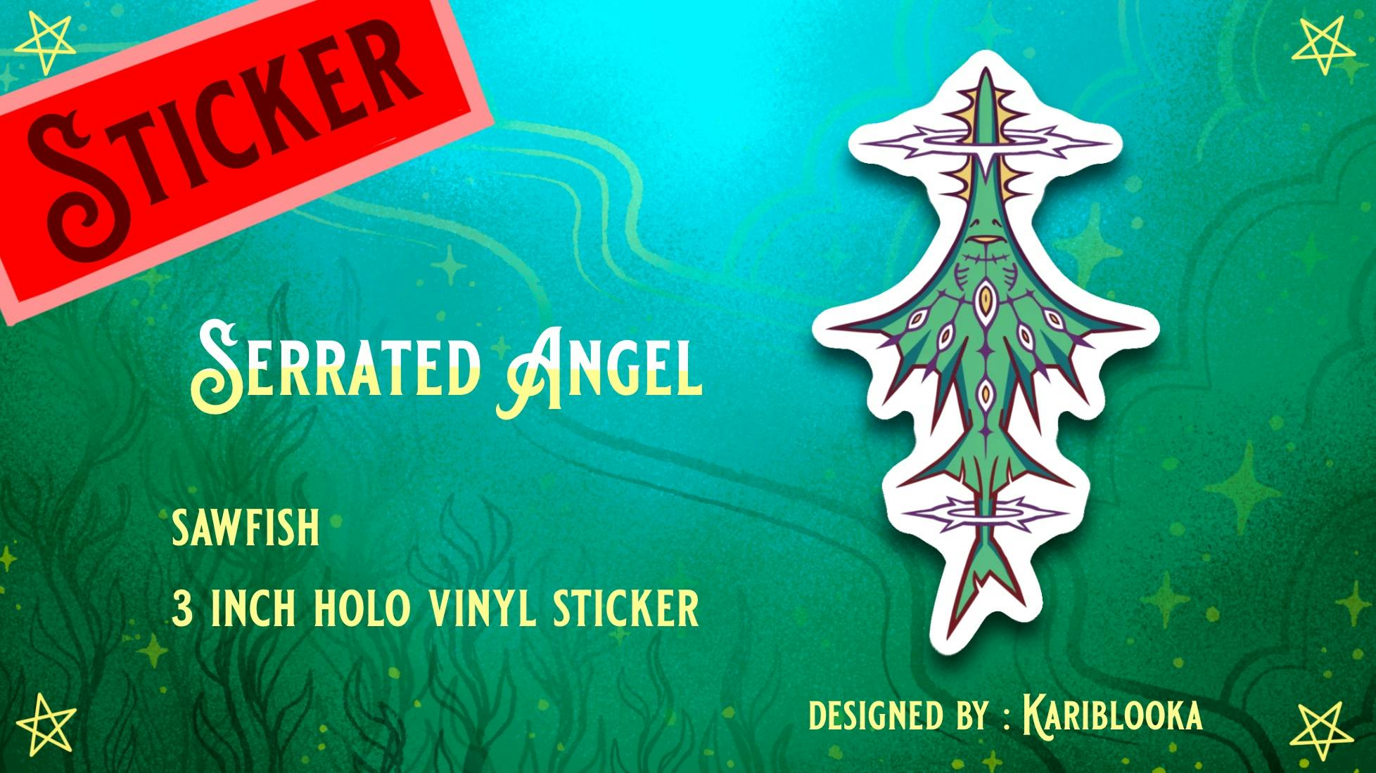 Sawfish Holo Vinyl Sticker