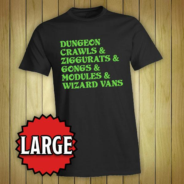T-Shirt: Dungeon Crawls & Ziggurats & etc. (Large)