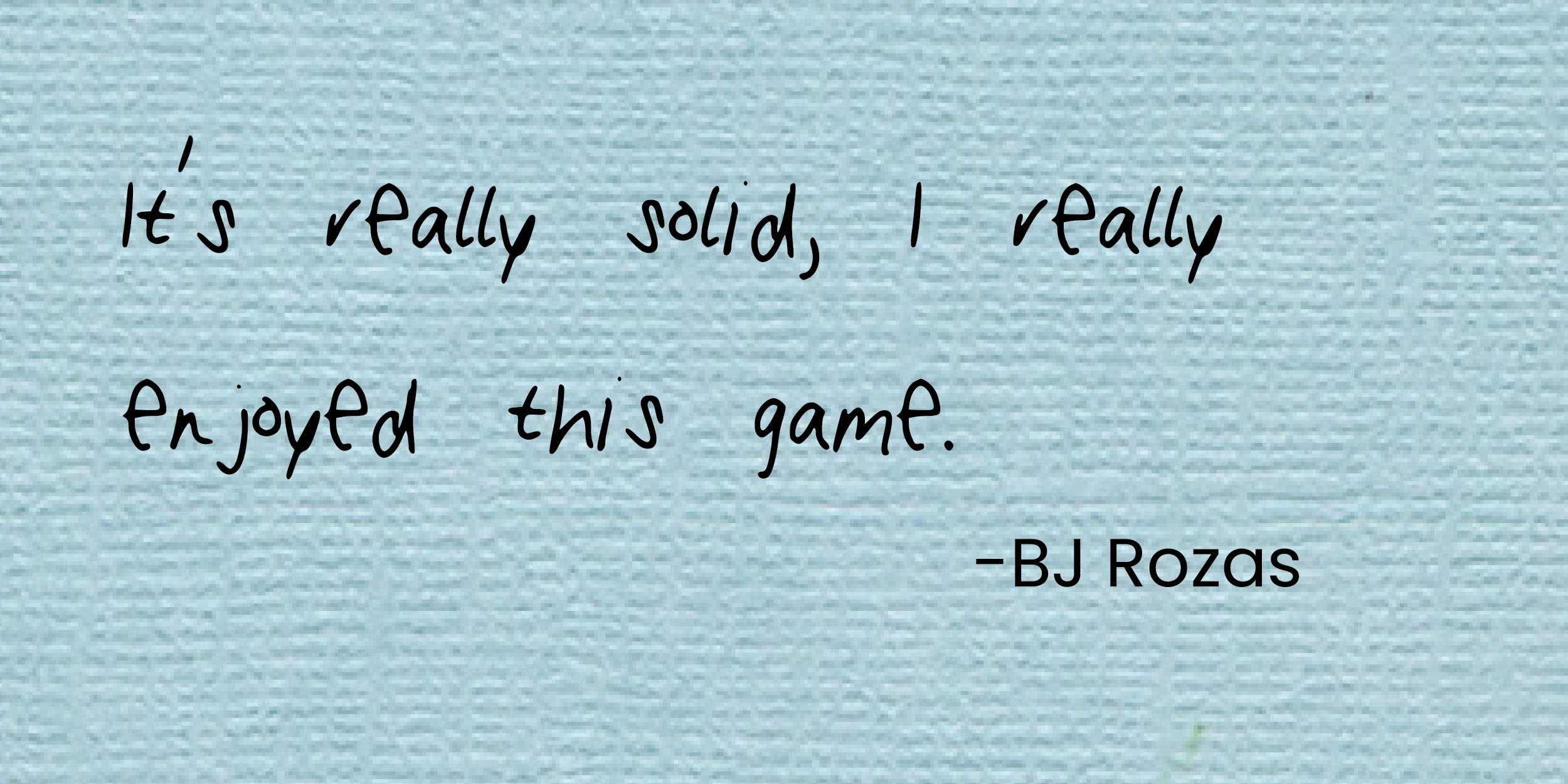 Thanks BJ!