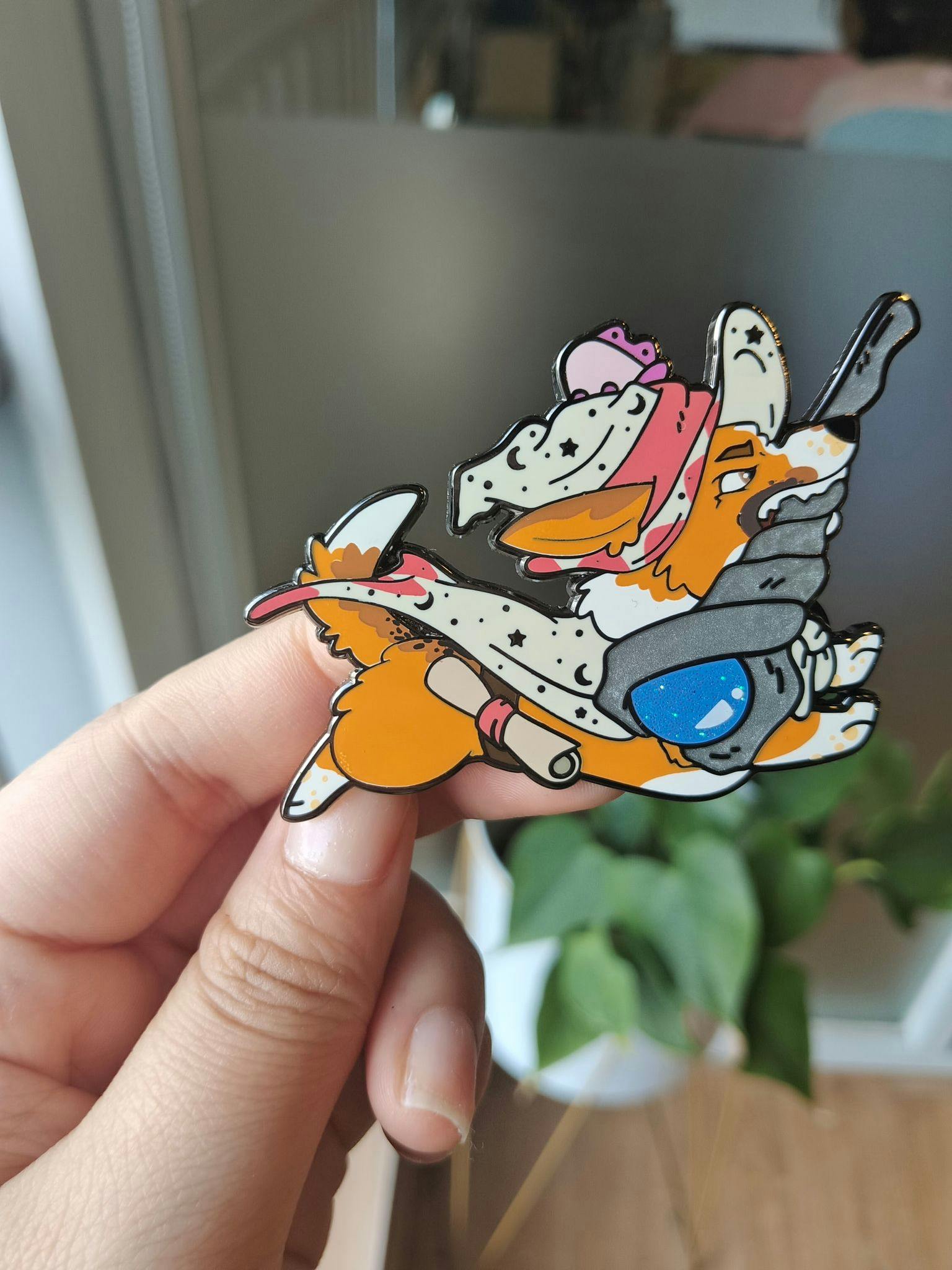 Angelo Wizard Corgi Enamel Pin