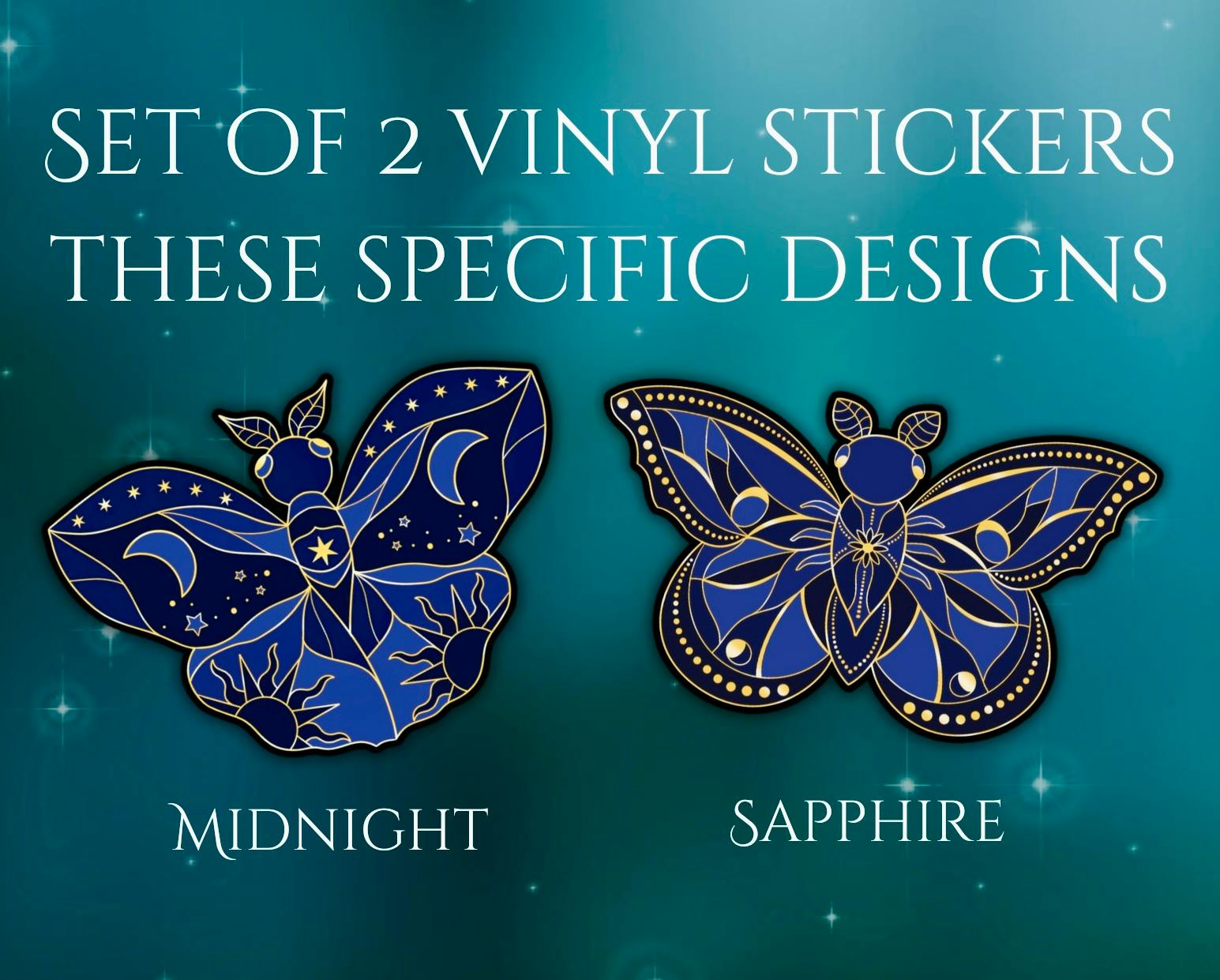 Set of 2 Vinyl Stickers