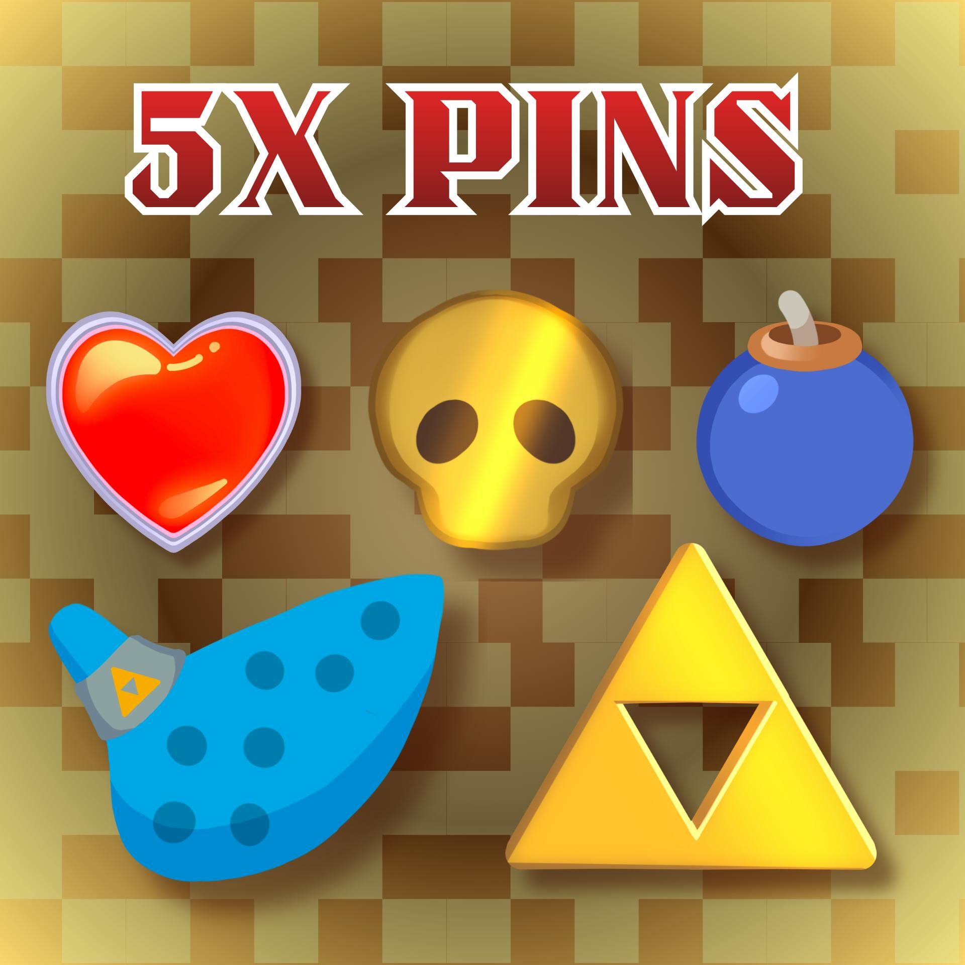 5x Pin