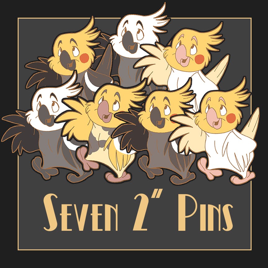 SEVEN 2" PINS