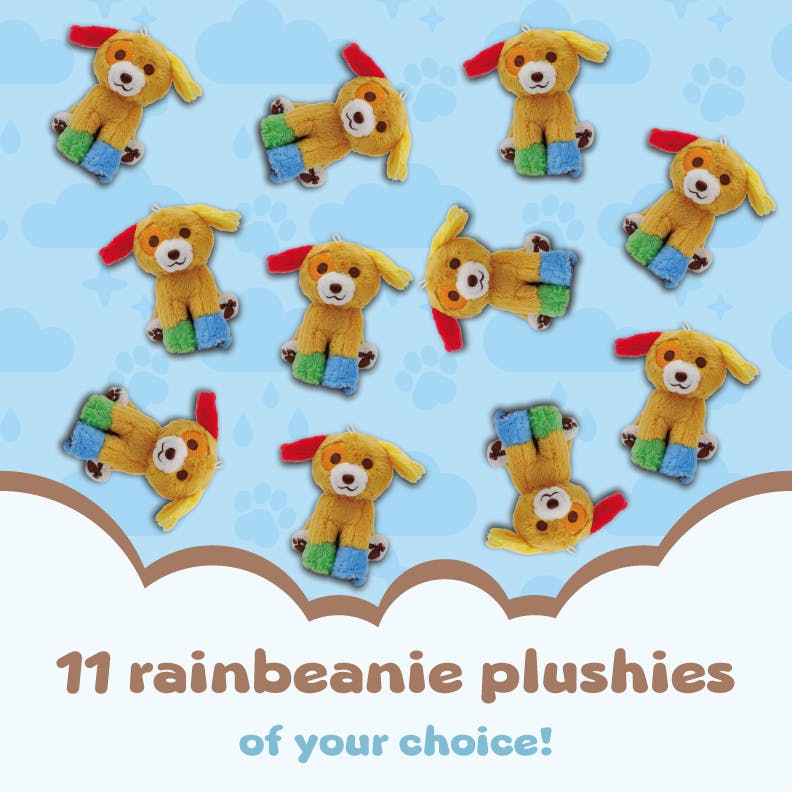 eleven rainbeanie keychain plush