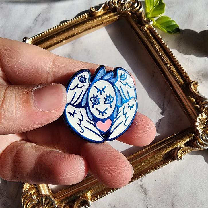 Mini Angel Cassiel Enamel Pin