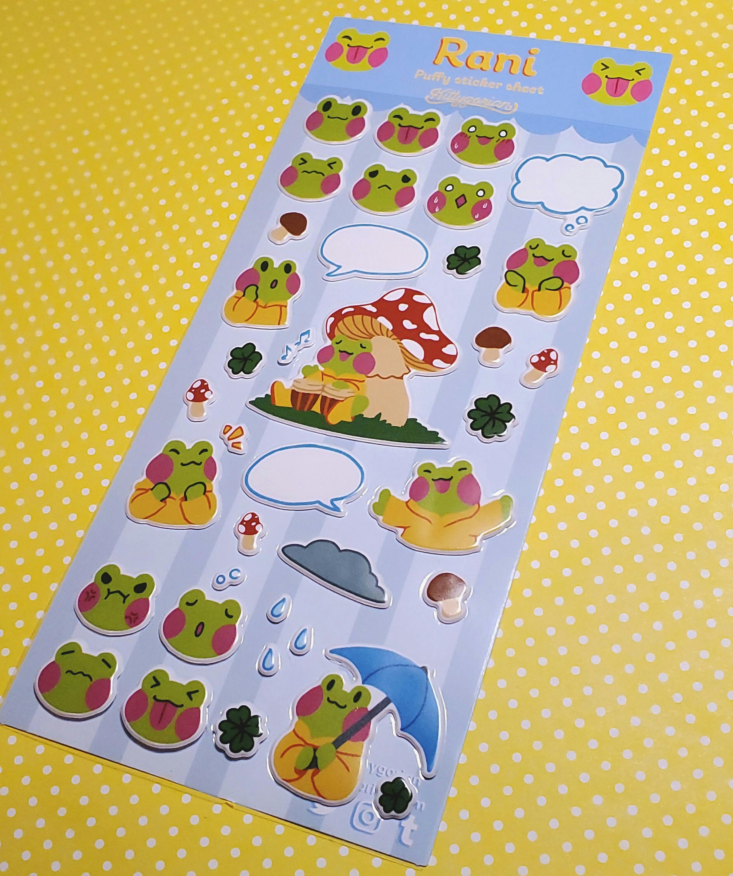 Rani the Froggie Puffy Sticker Sheet