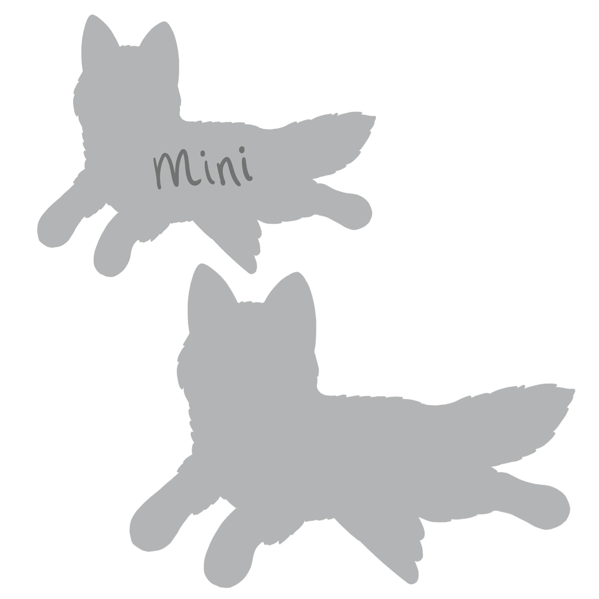 1 Standard and 1 Mini Fox Plush