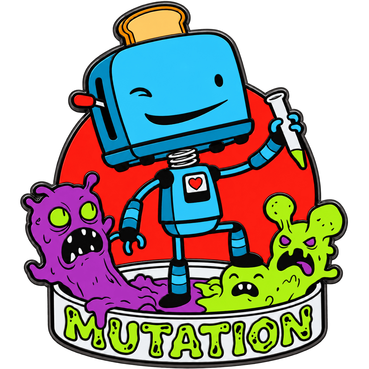 Single Enamel Pin#1: Mutation