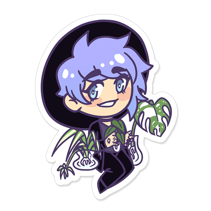 Plant Witch Vinyl Sticker