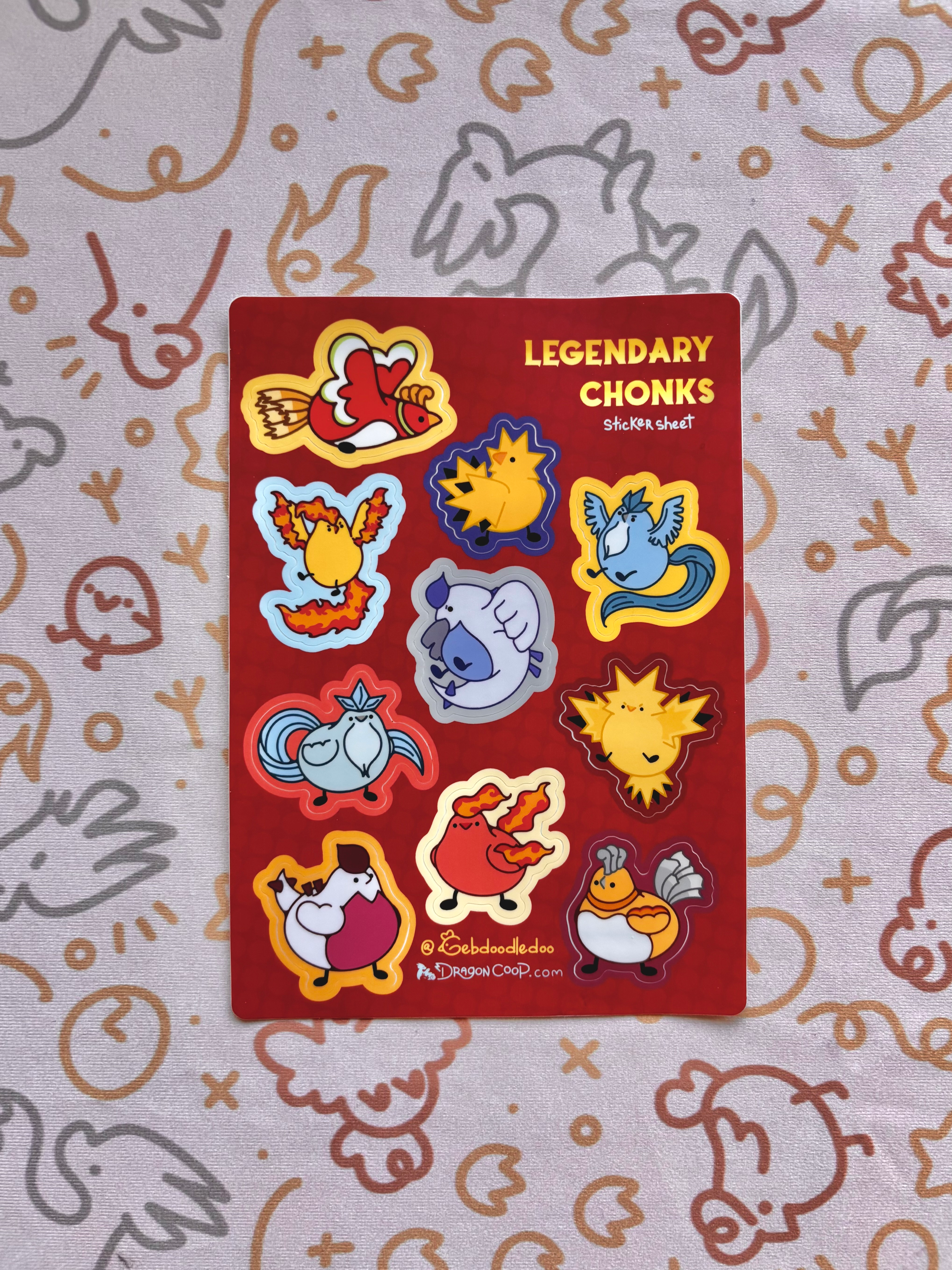 Legendary Chook Sticker Sheet