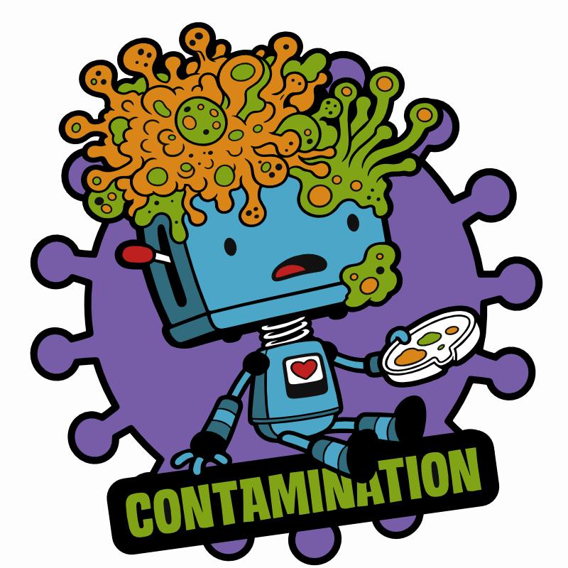 Contamination Enamel Pin#2: