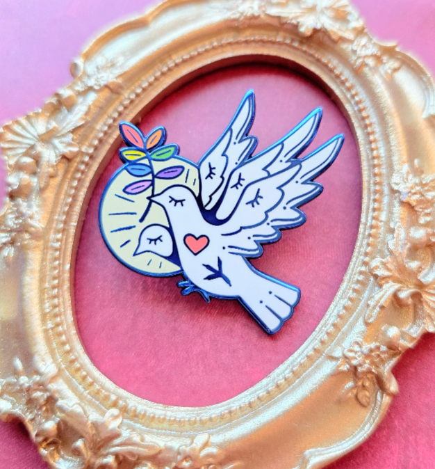 Peace Dove | Rainbow Pride Enamel Pin