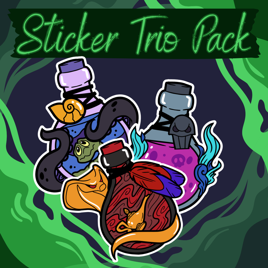 Villainous Brew Sticker Trio