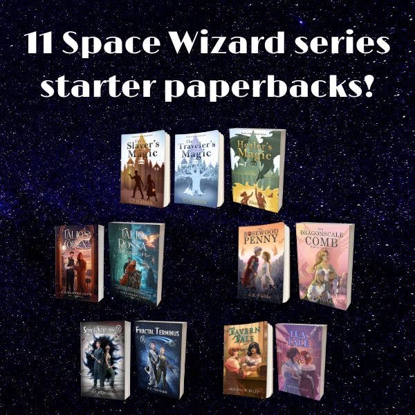 Space Wizard series paperback books!