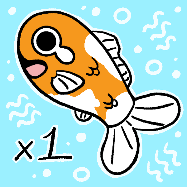 1 Fish Plush Keychain