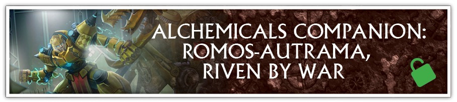ALCHEMICALS COMPANION: Ramos-Autrama, Riven by War