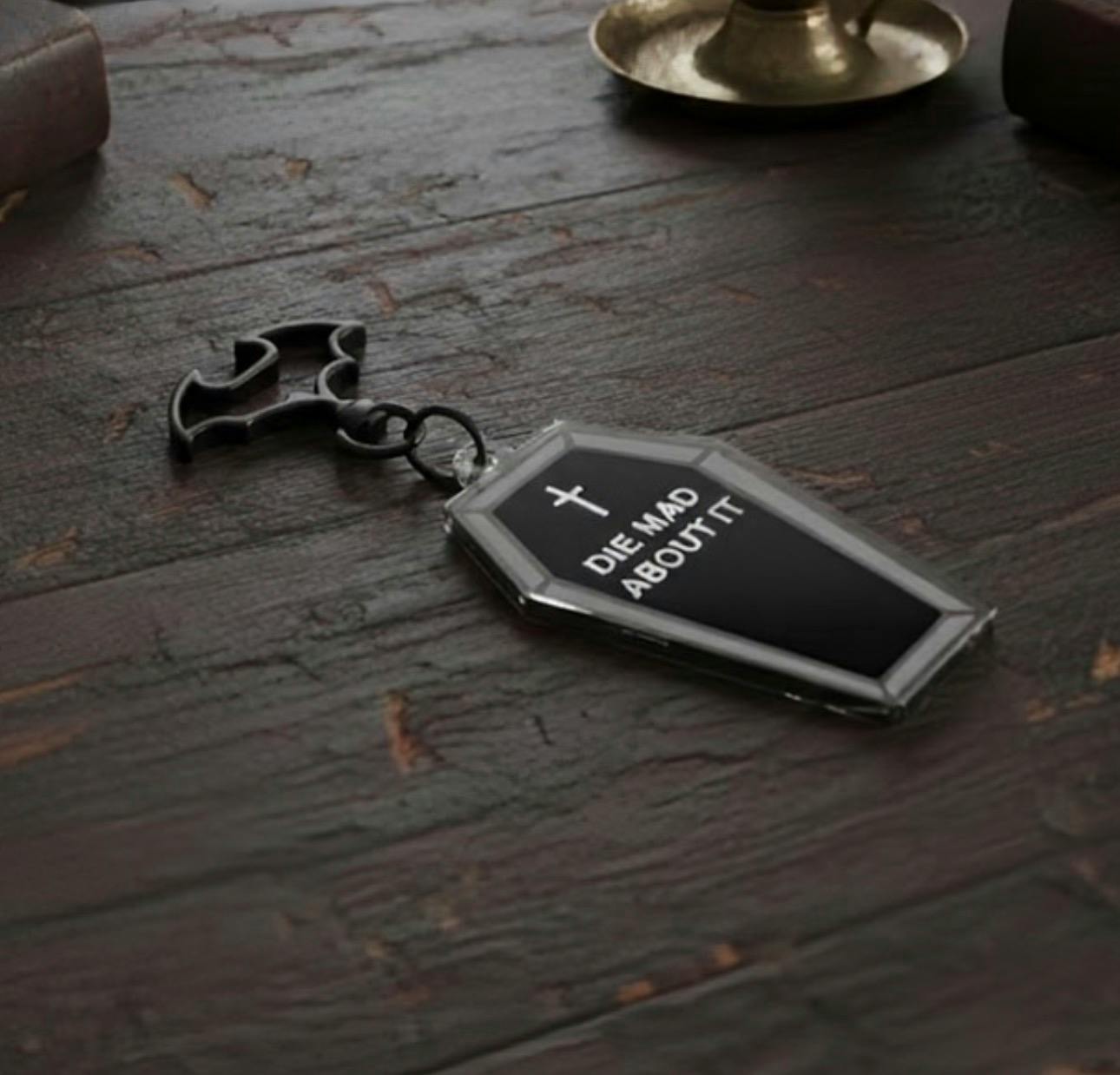 2.5” "Die Mad About It" Coffin Acrylic Kaychain