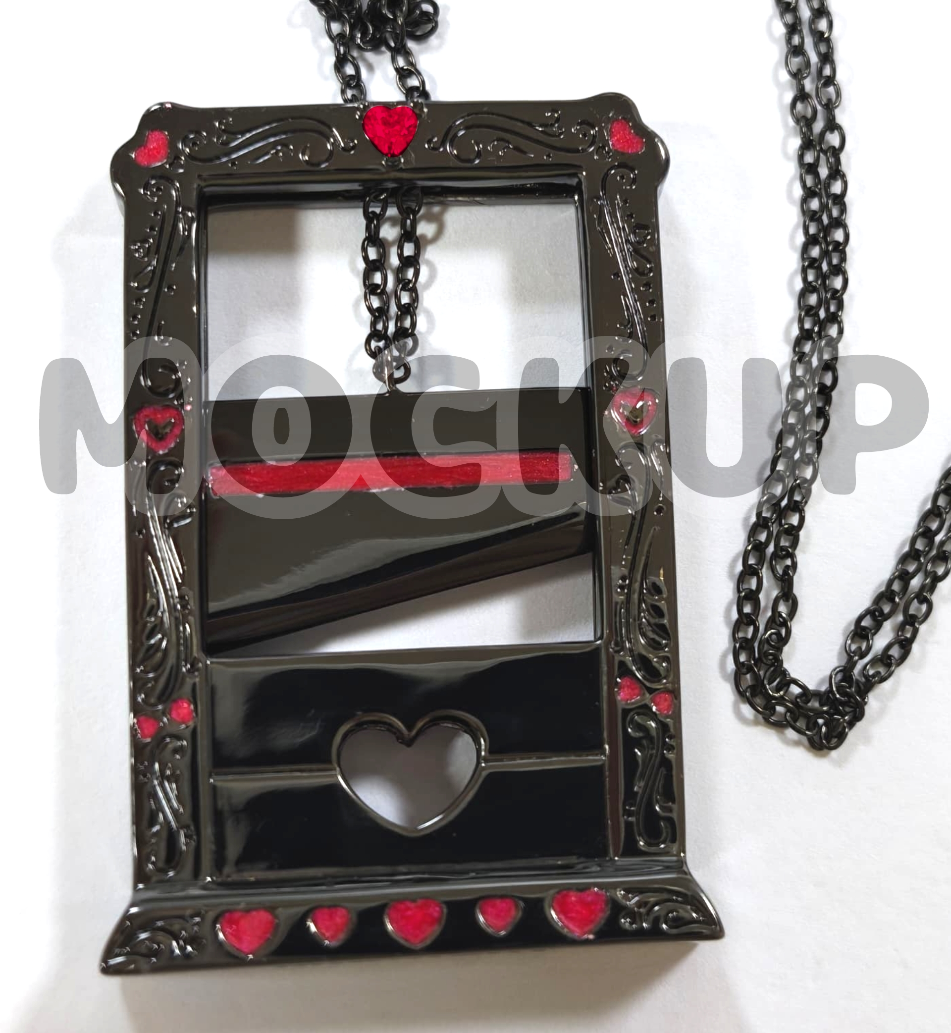 Black + Red enamel