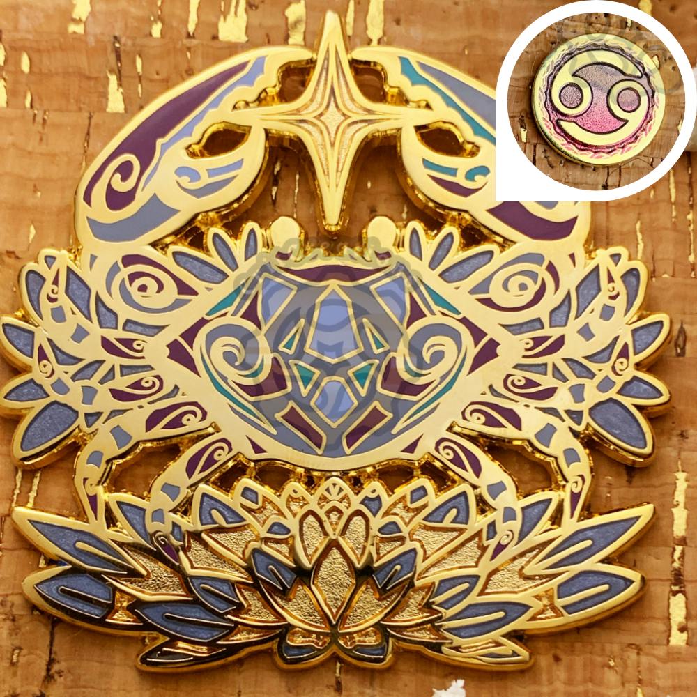 Celestial Coronation: Zodiac Jun Alexandrite Cancer Set