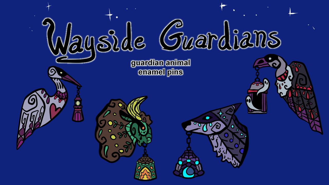 Wayside Guardian enamel pins