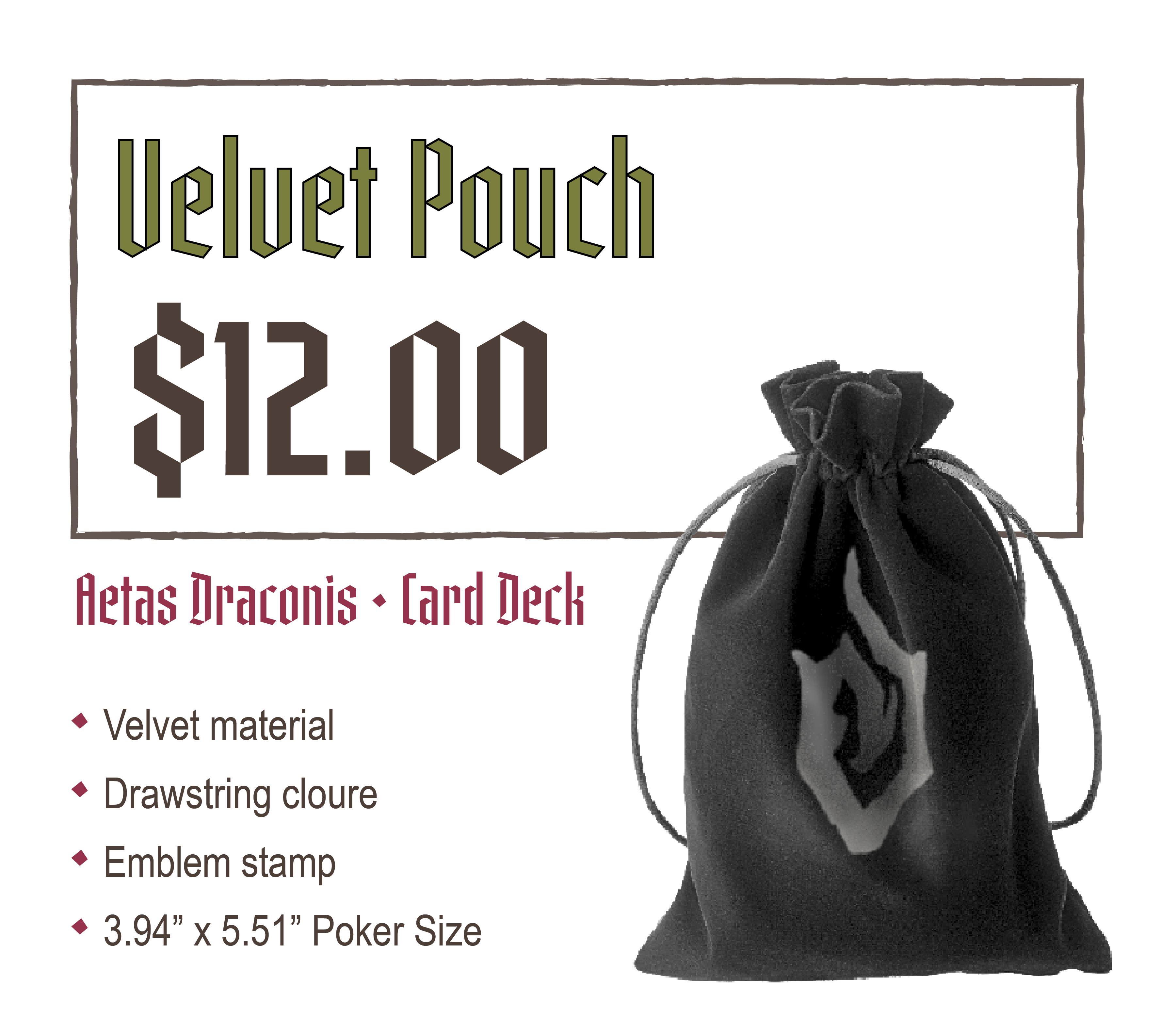 ✦ Aetas Draconis Velvet Pouch 