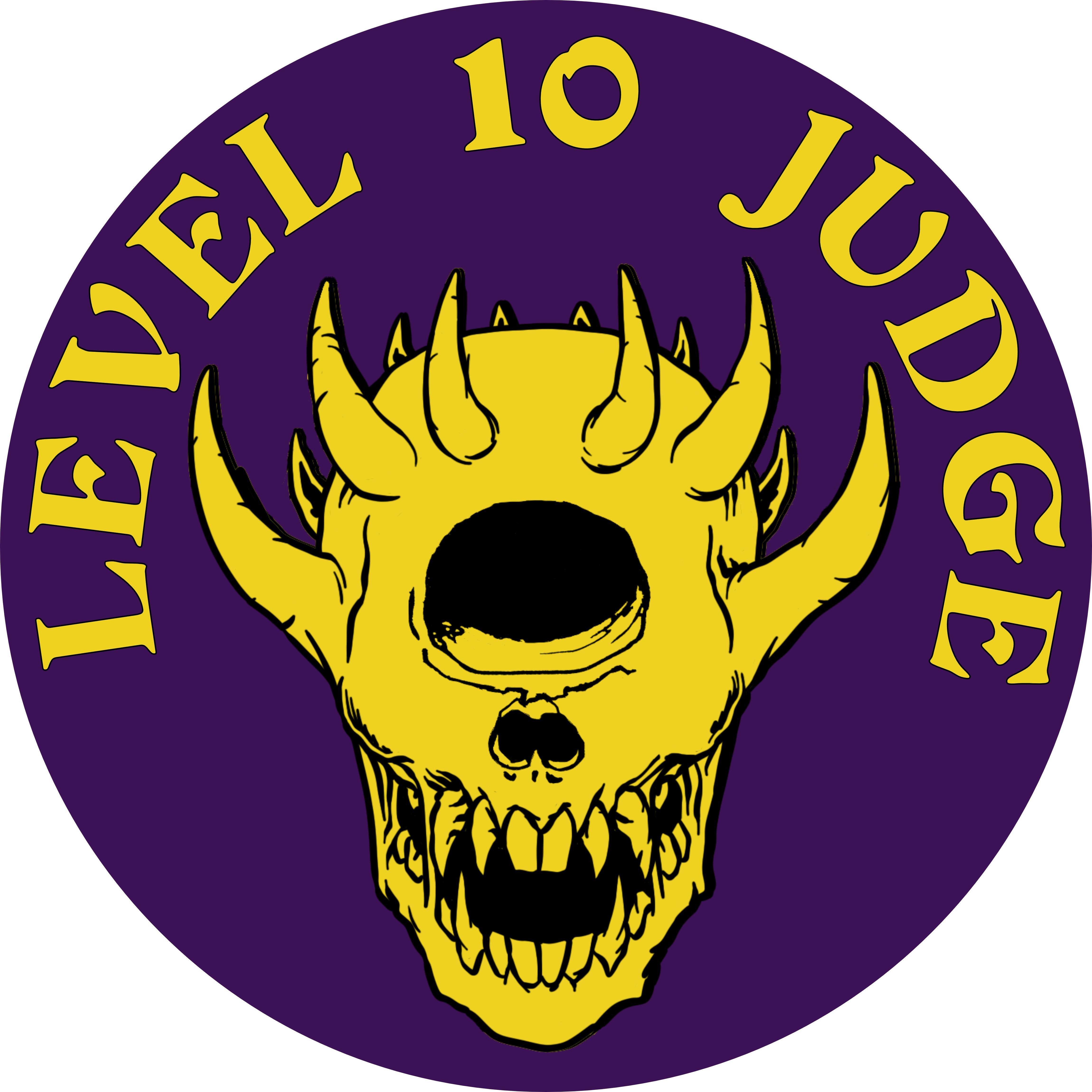 Levell 10 Judge Sticker