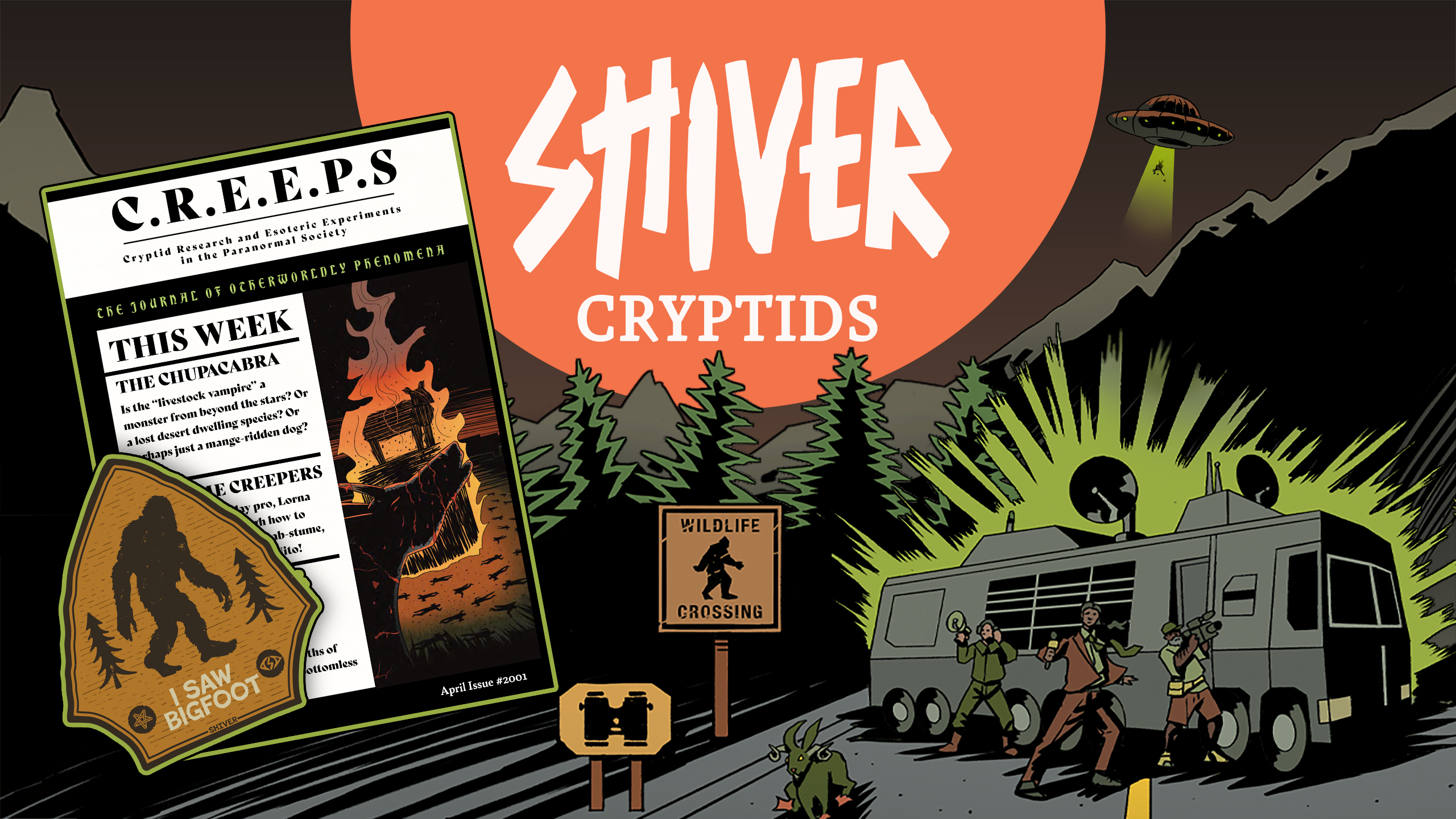 SHIVER Cryptids: A Mystery Monster Hunter's TTRPG