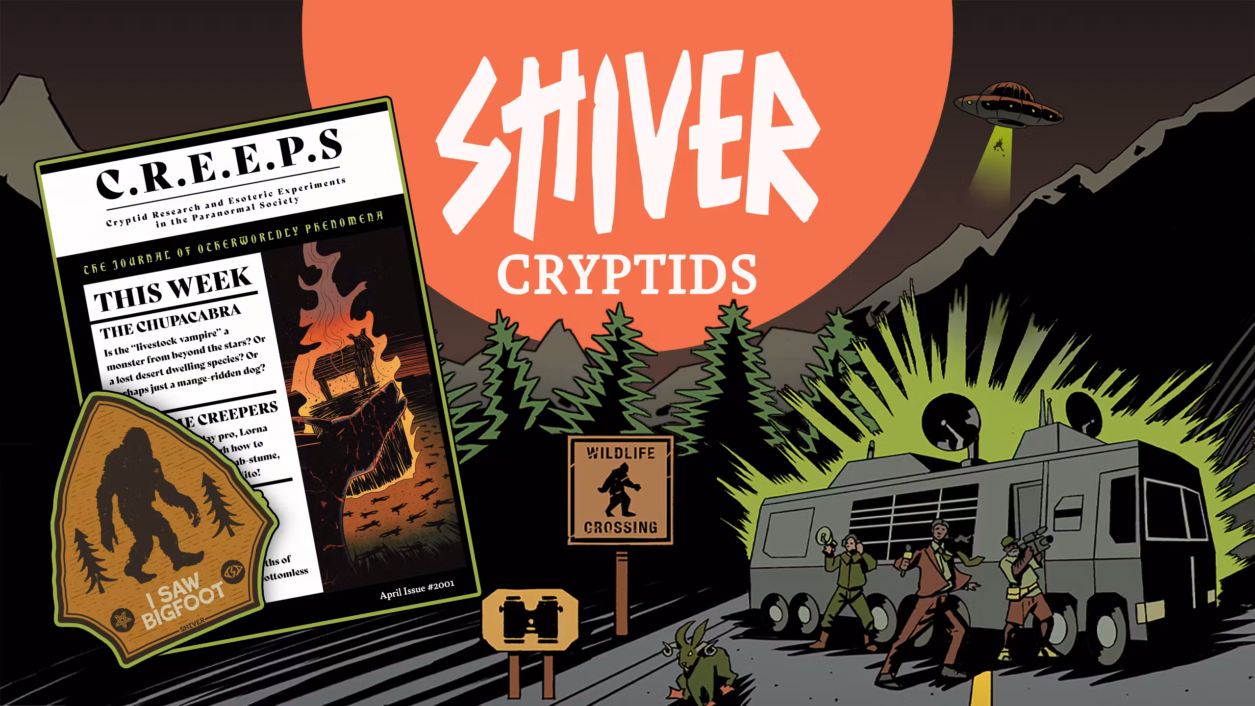 SHIVER Cryptids: A Mystery Monster Hunter's TTRPG