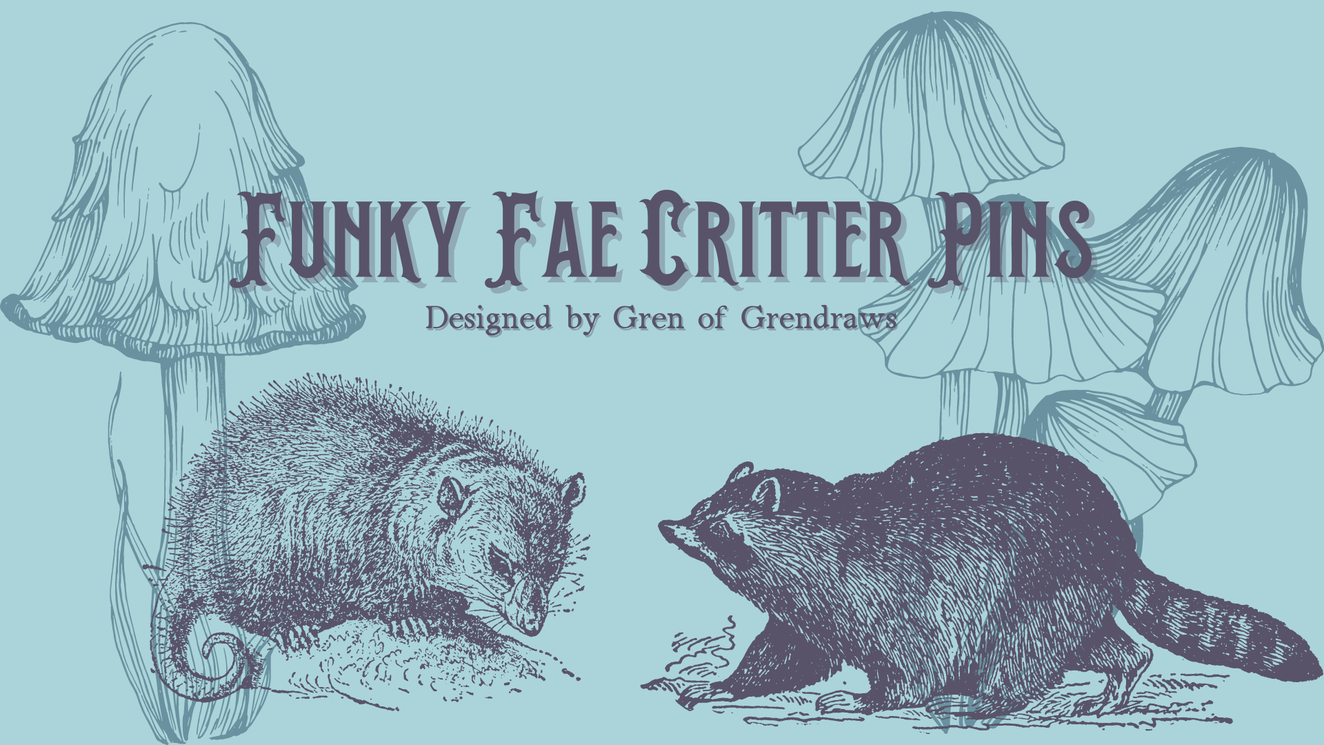 Fae Critter Pins