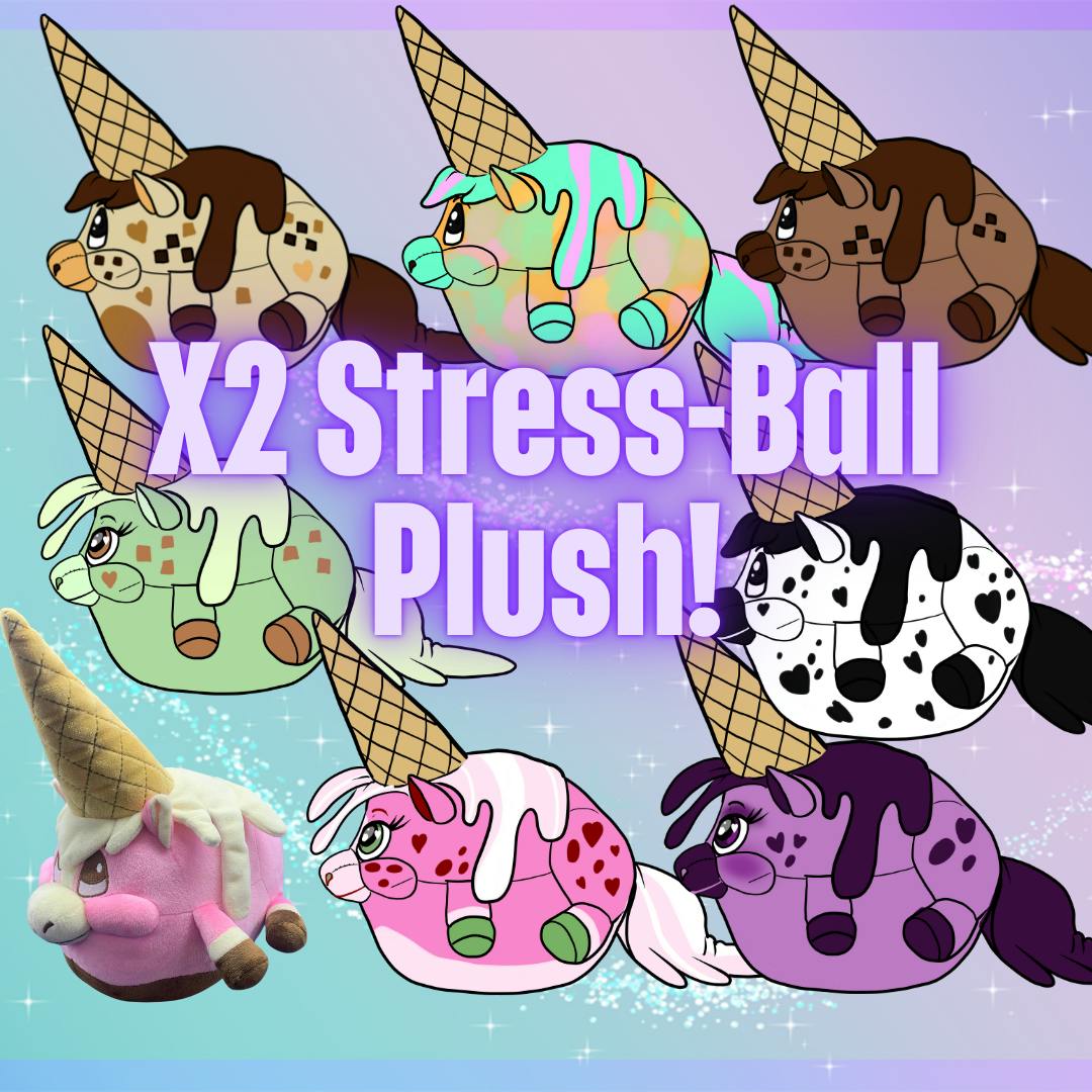 Two Stress-ball plush
