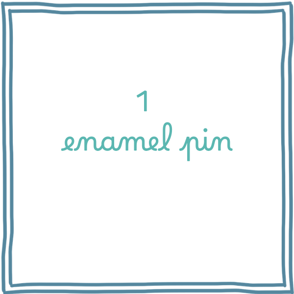 1 enamel pin