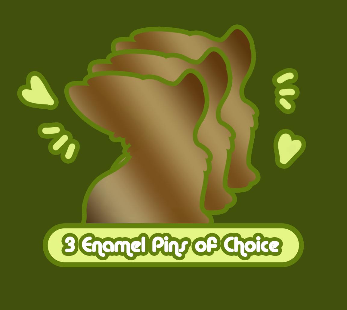 Three (3) Enamel Pins