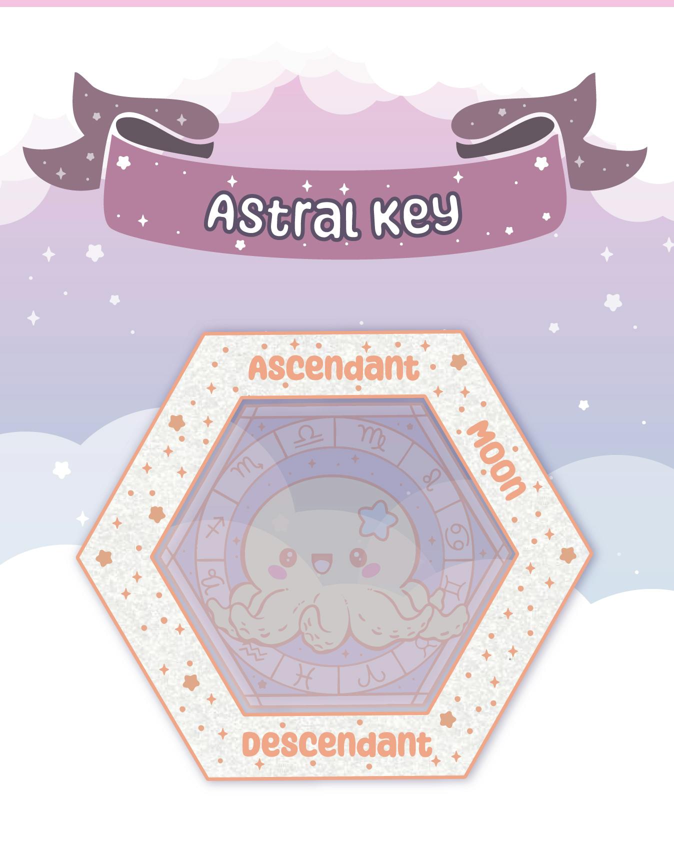 ✦ Astral Key Halo Pin 