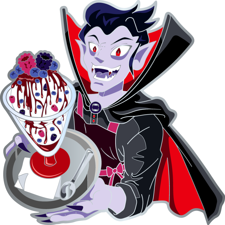 VAMPIRE: IceScream Cryptid - Hard Enamel Pin