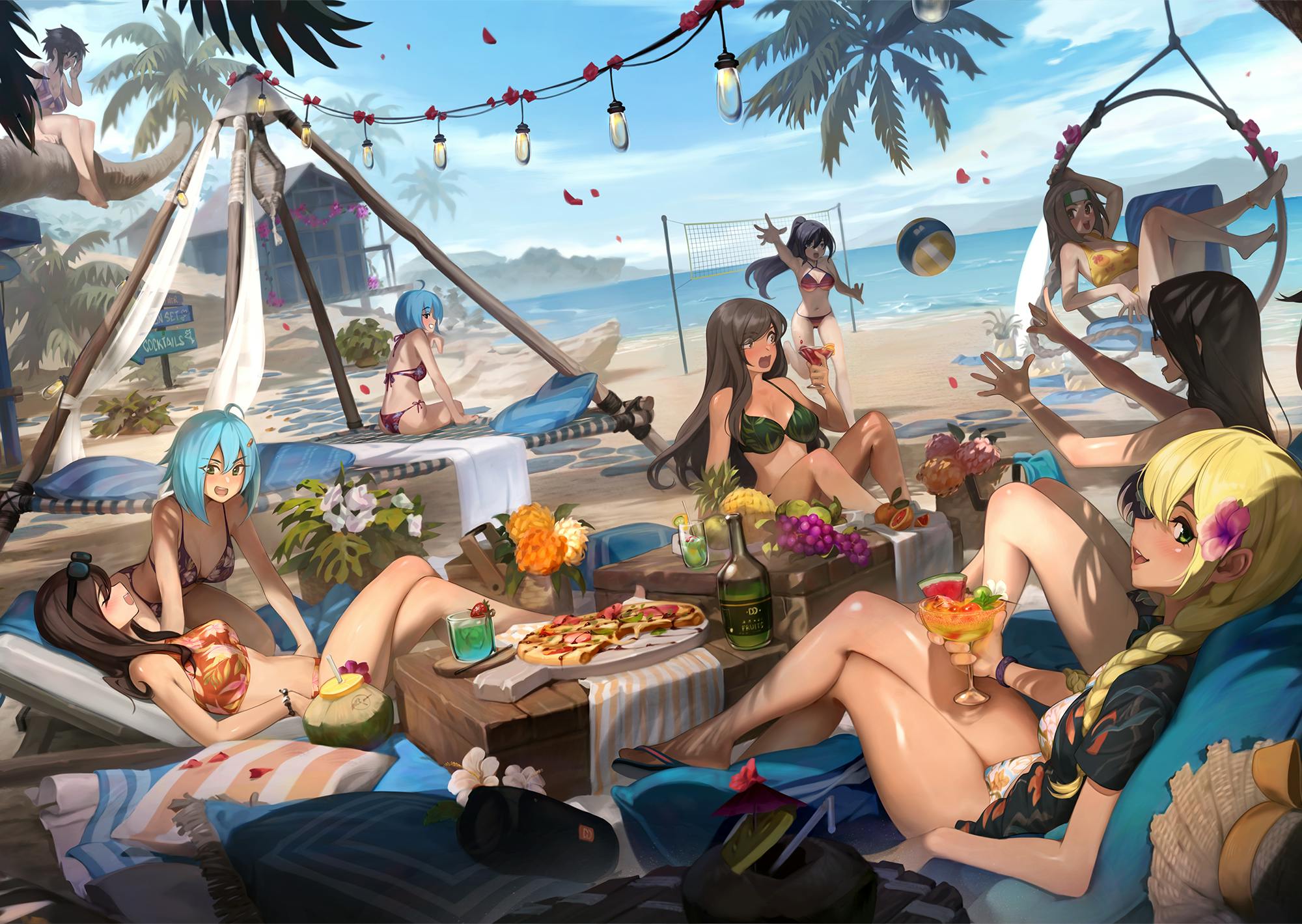 A4 Poster - Fun Beach