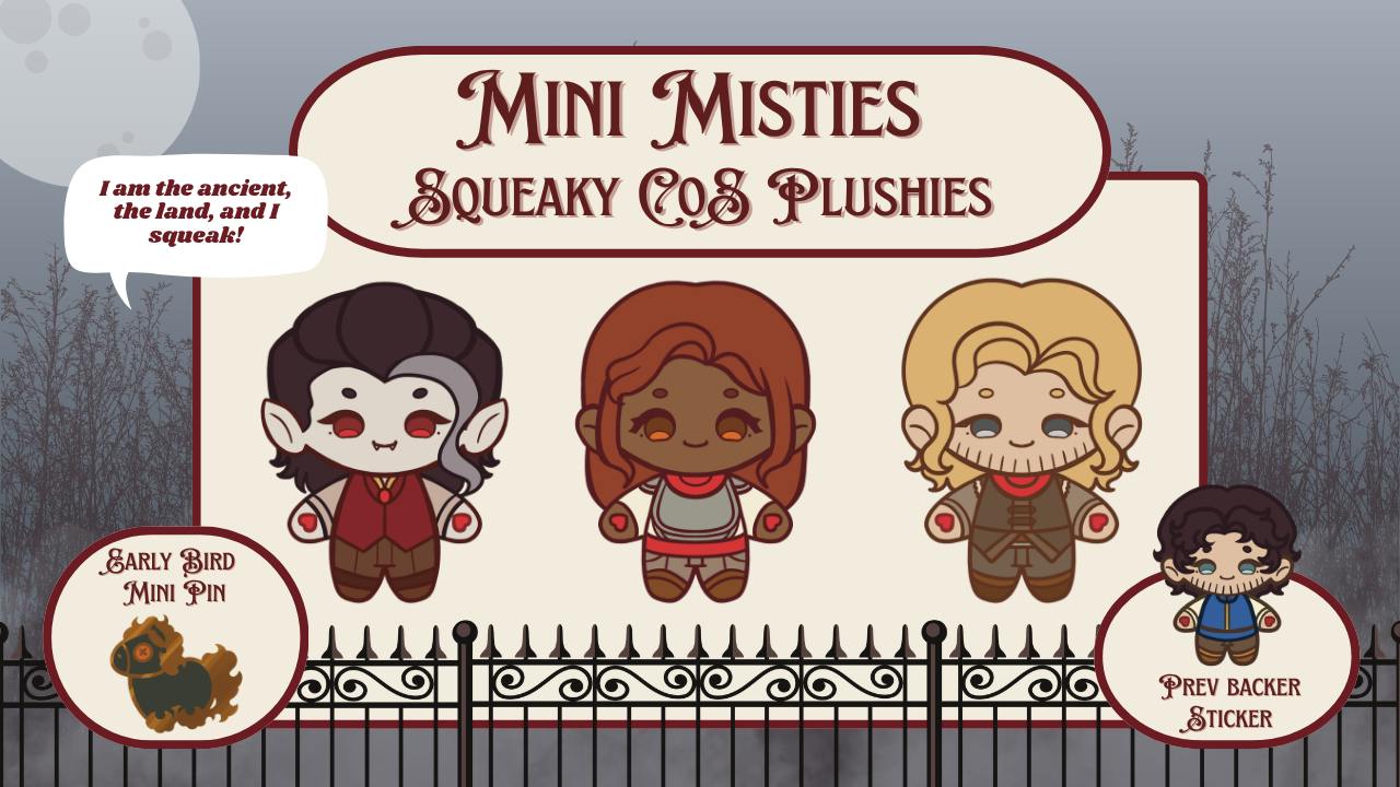 Mini Misties: Squeaky CoS Plushies