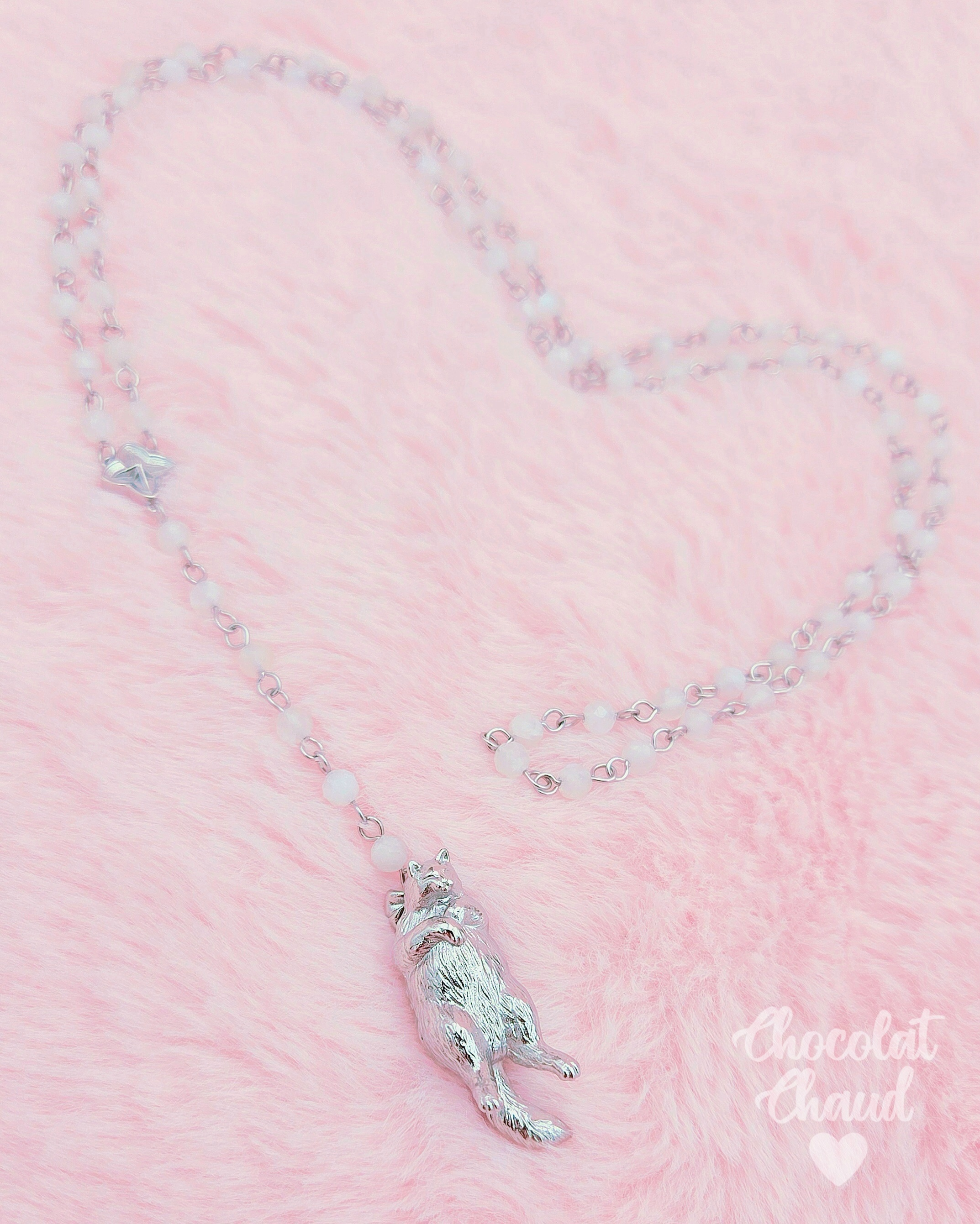 Moonstone Cat Memories Necklace