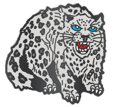 Snow Leopard Mini-pin