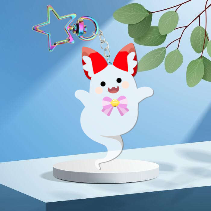 Semi transparent ghosty Keychain
