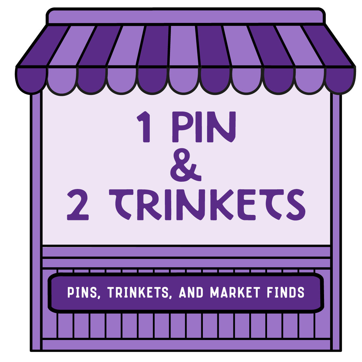 1 Pin + 2 Trinkets - The Market Sample