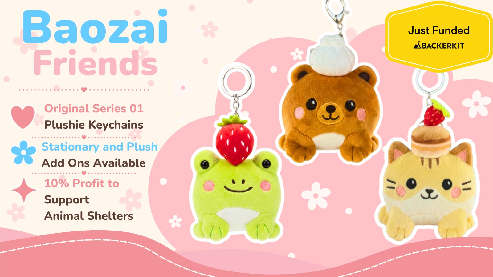 Baozai Friends: Plushie Keychain Originals