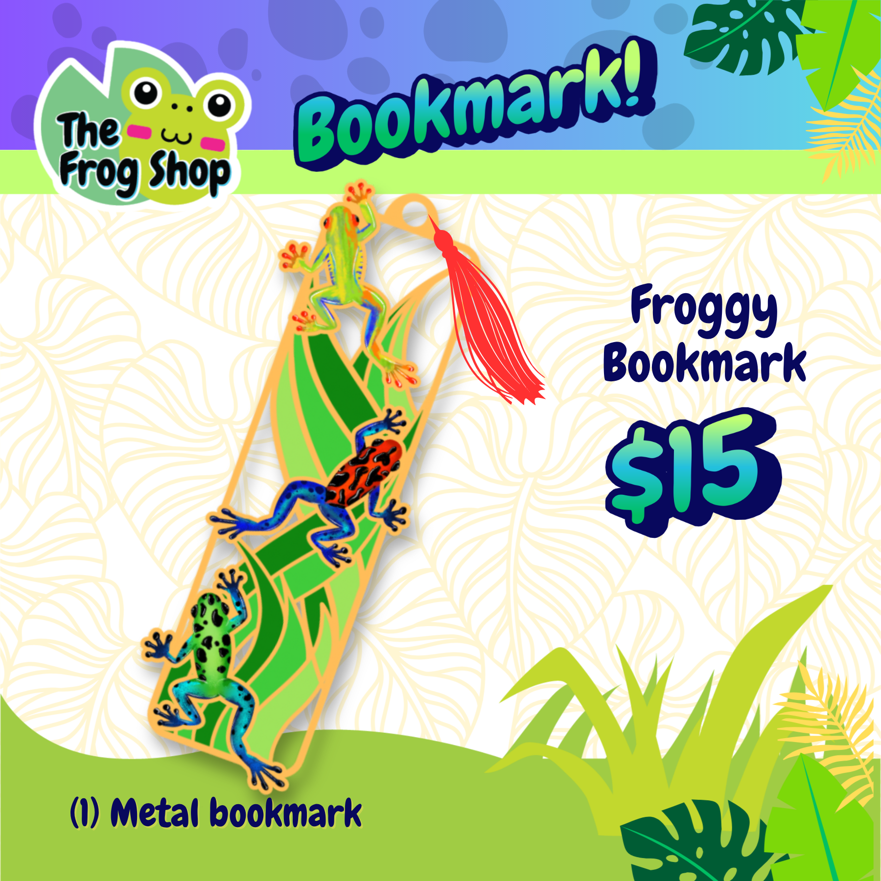 Frog Bookmark