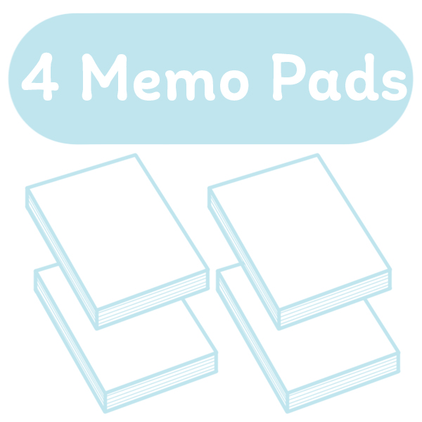 4 Memo Pads