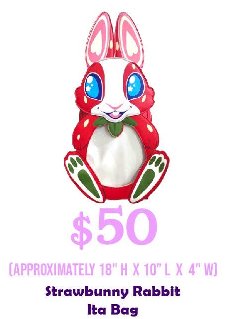 Strawbunny Rabbit Ita Bag