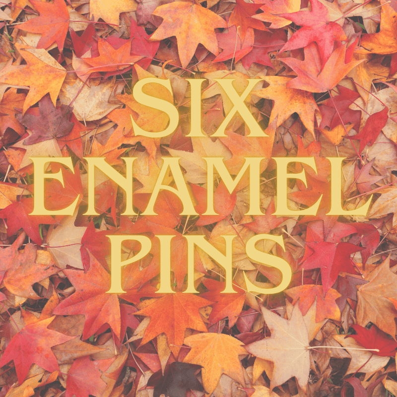 Six Enamel Pins