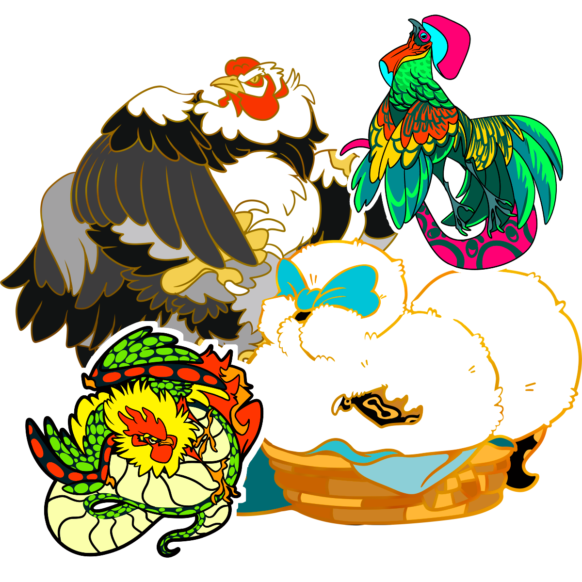2 Pin & Sticker Bundles