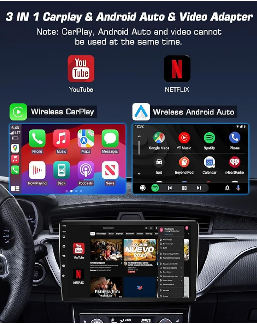 Wireless carplay adapter