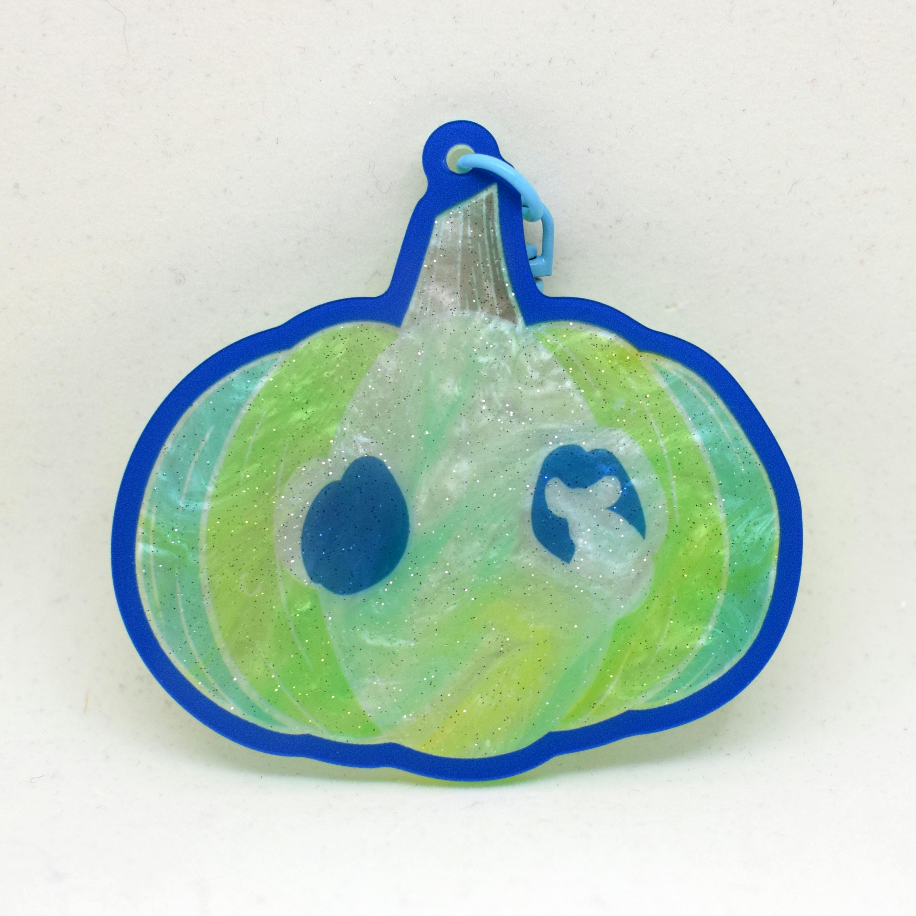 Pearl Keychain Green Pumpkin Mouse