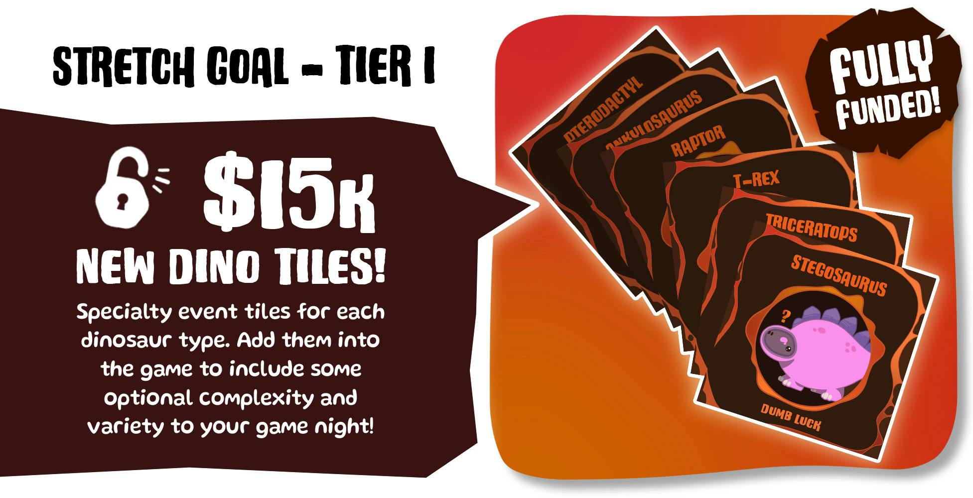 Stretch Goal - Tier 1 - Bonus Dino Tiles!