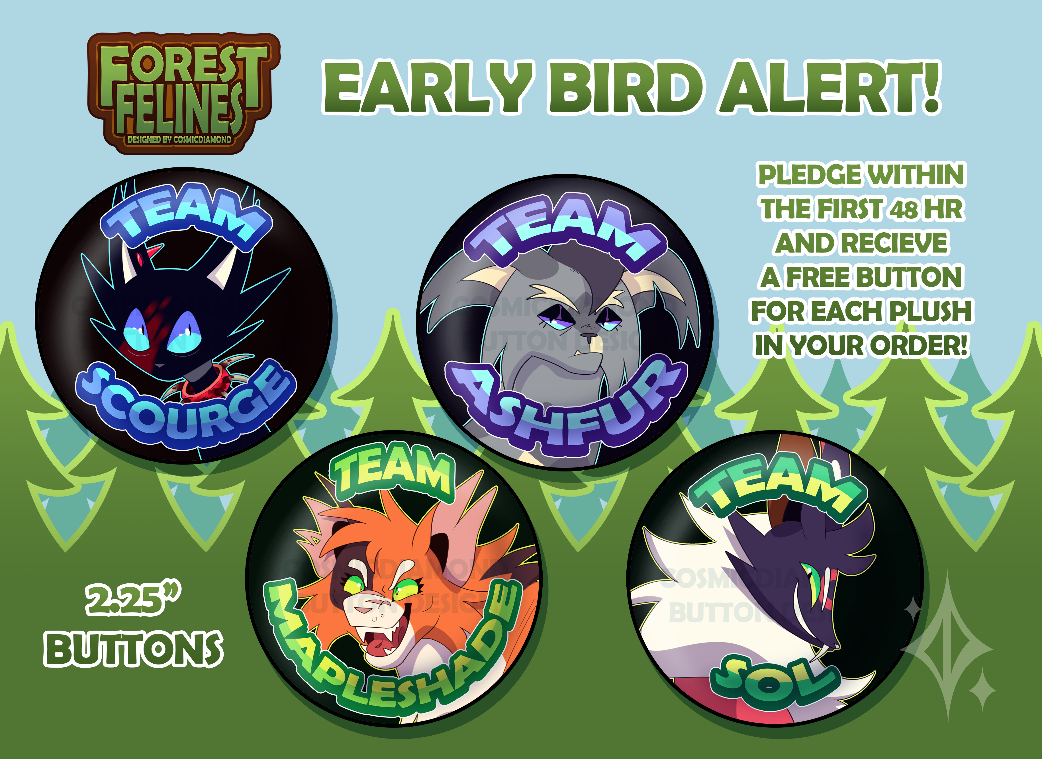 Pinback button x4